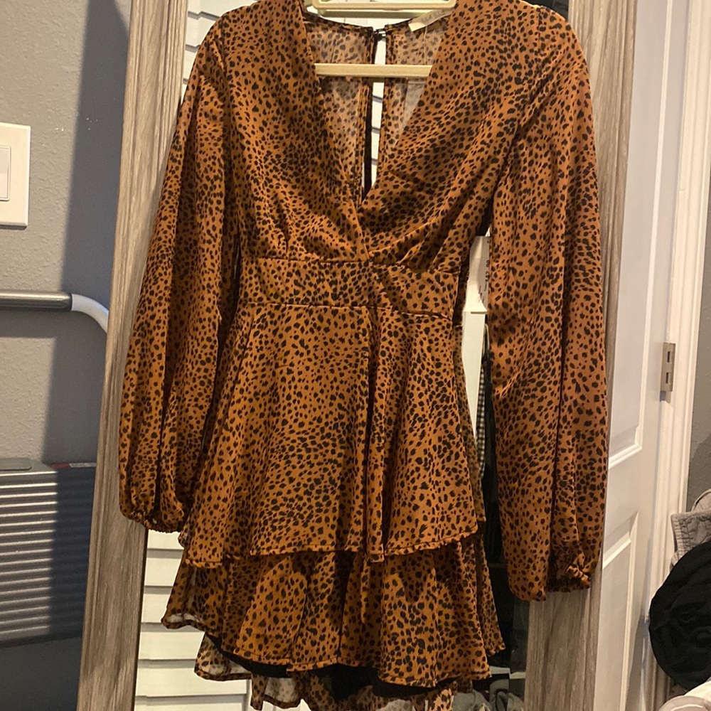 LEOPARD ROMPER